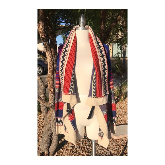 b Sharp Southwestern Tribal Sweater - Picture 3 of 6